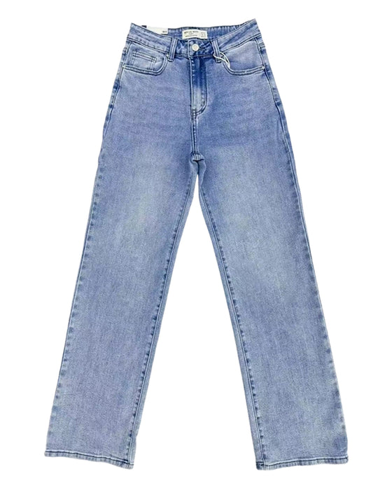 Jeans Luźny Prosta Noga