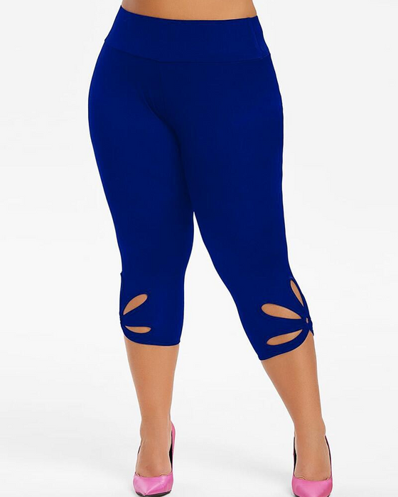 Legginsy Rybaczki z Ozdobną Nogawką