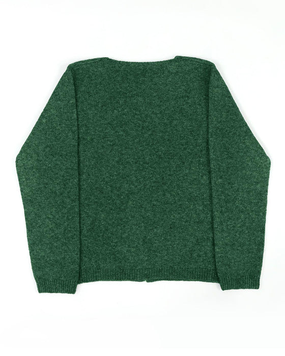 Sweter Guzik Nieregularny Gładki