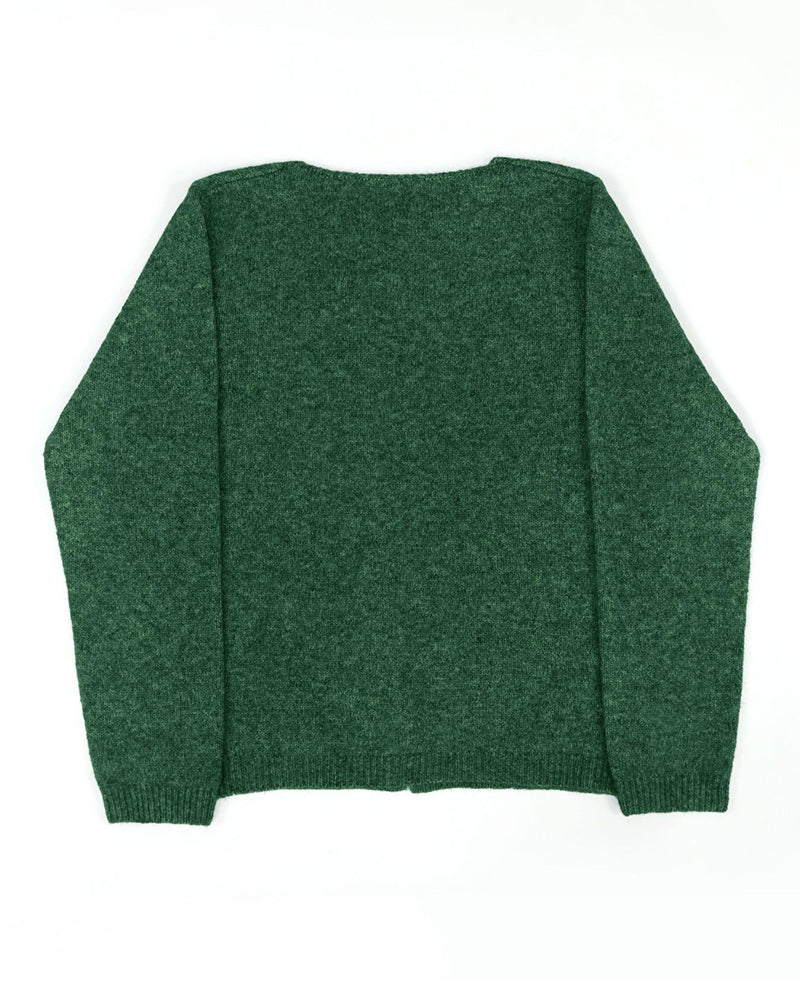 Sweter Guzik Nieregularny Gładki
