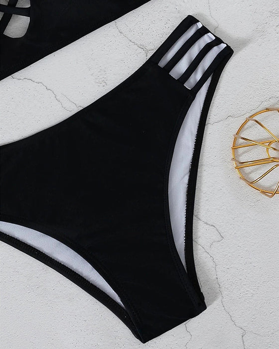 Damskie wakacyjne seksowne bikini z wycięciem