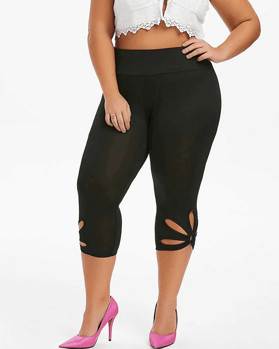 Legginsy Rybaczki z Ozdobną Nogawką