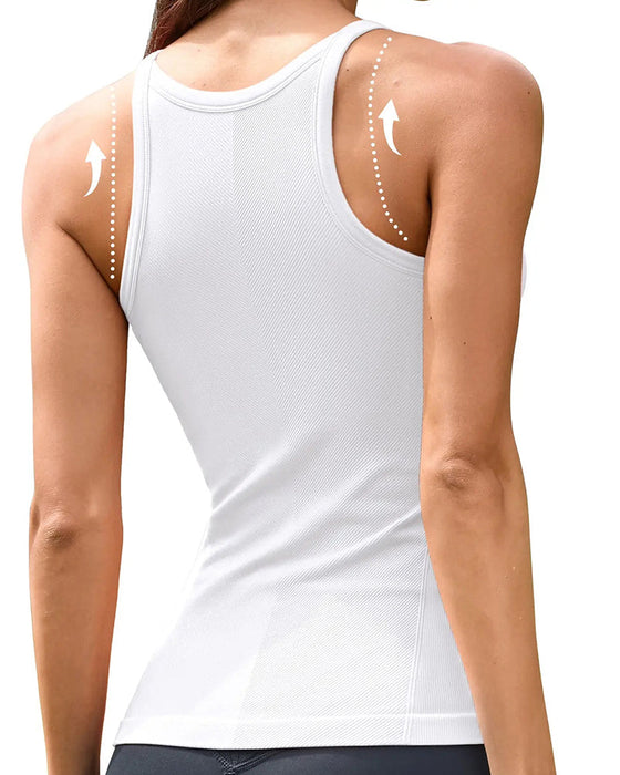 Top Z Wbudowanym Biustonoszem I Otwartym Plecami Sport