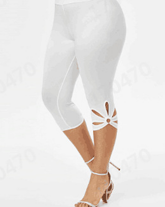 Legginsy Rybaczki z Ozdobną Nogawką