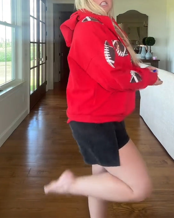 Bluza Z Kapturem Rugby Cekiny