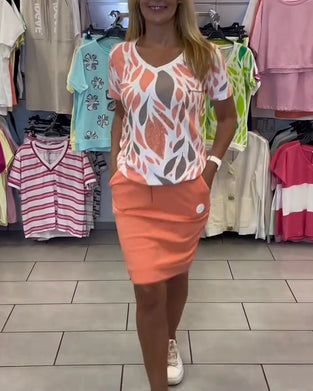 Garnitur Elegancki Kompletna Spódnica Dwuczęściowy