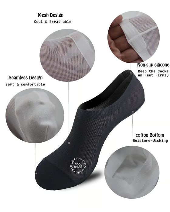 Men's Ice Silk Boat Socks