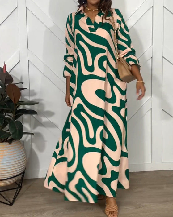 Elegancka sukienka z długim rękawem