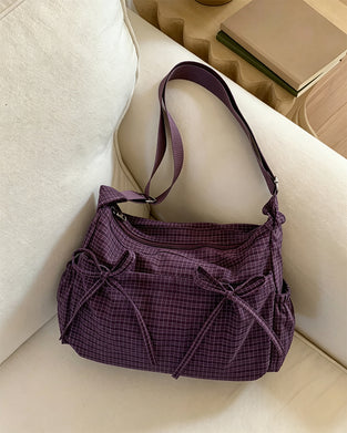 Torba Kokardka Krata Crossbody
