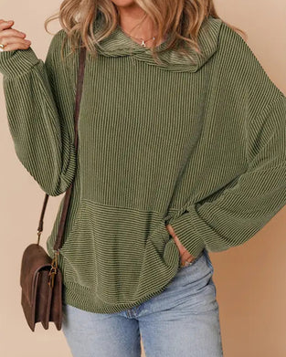 Pullover Luźny Twist Hoodie