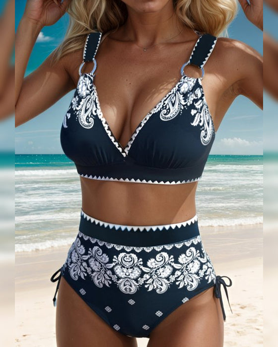 Bikini Drukowany Retro