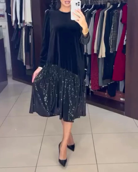 Sukienka casual temperament cekiny