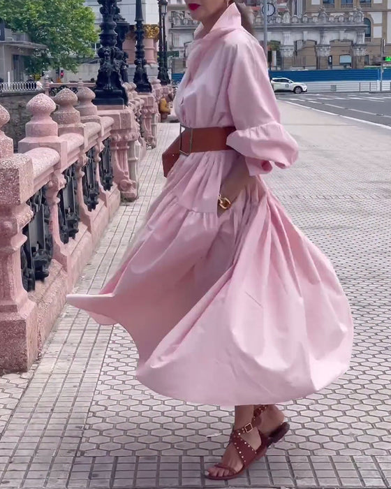 Sukienka w jednolitym kolorze