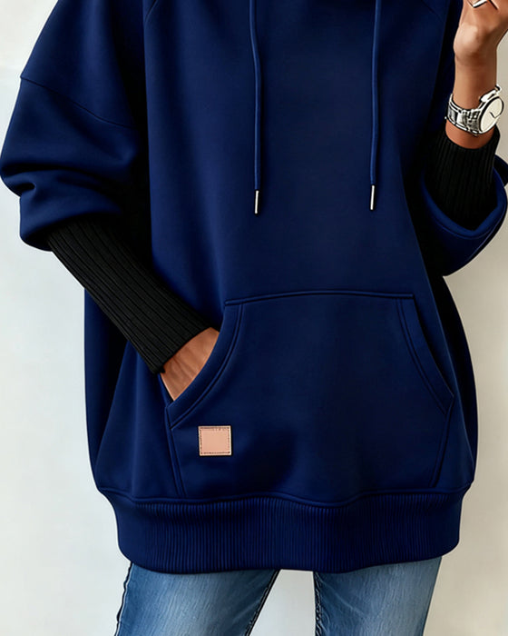 Luźna Bluza Z Kapturem W Casualowym Stylu