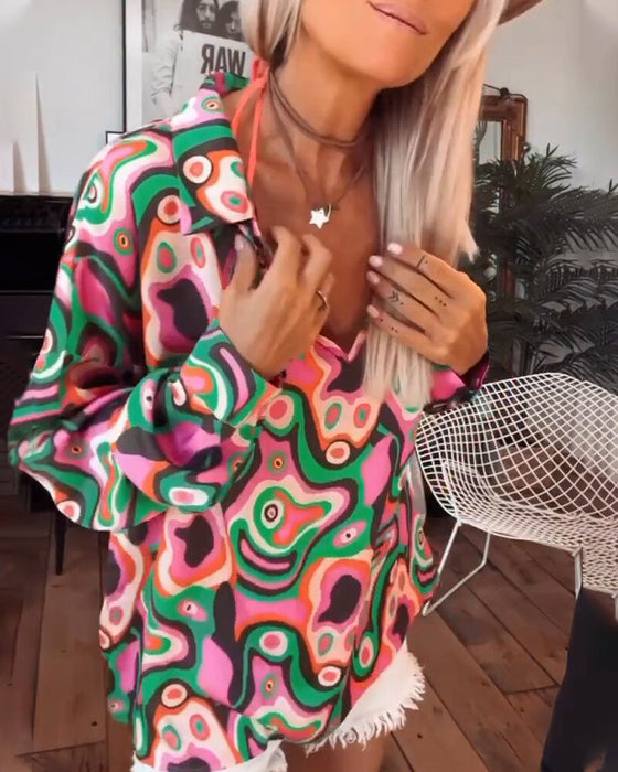 Bluzka z dekoltem w serek