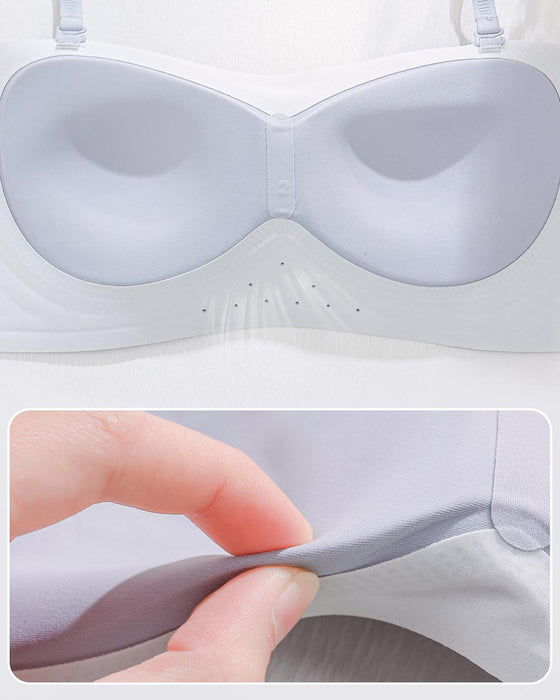 Bezramiączkowy Biustonosz W Jednolitym Kolorze – Wygodny