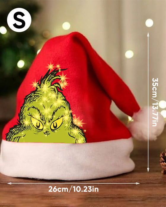 Czapka pluszowa z nadrukiem świątecznym Unisex