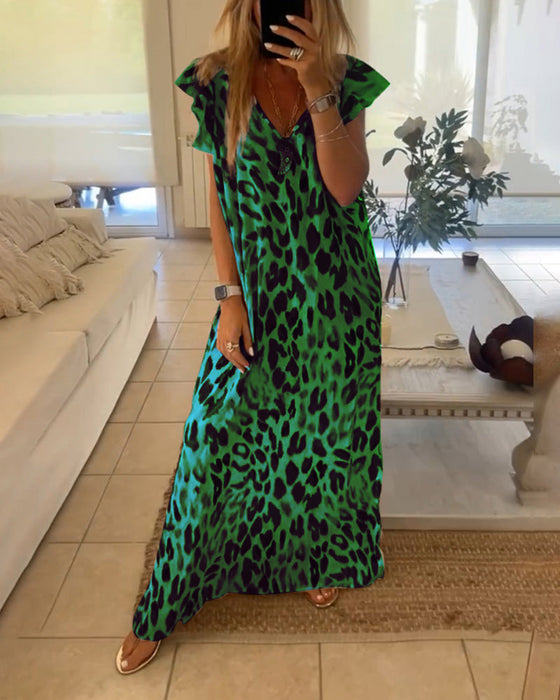 Sukienka z krótkim rękawkiem w stylu retro