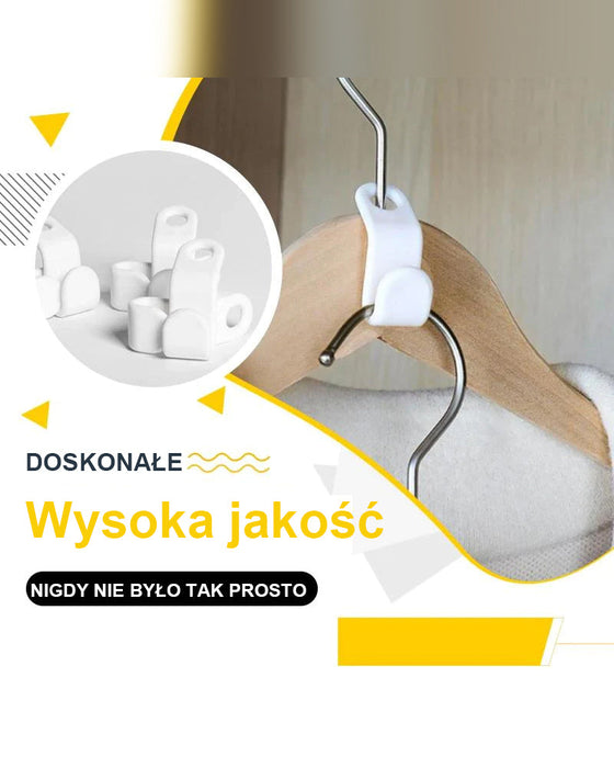 Haczyki łączące wieszak na ubrania