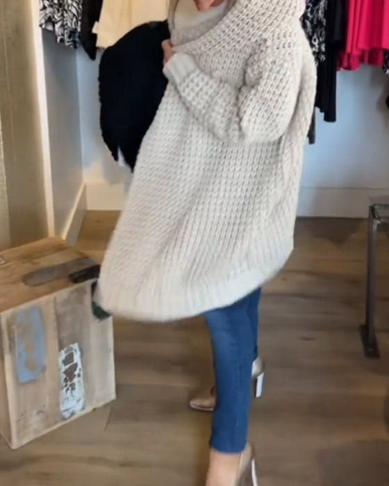 Solidny kardigan kolorów