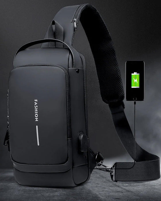 Torba na klatkę piersiową z hasłem antykradzieżowym