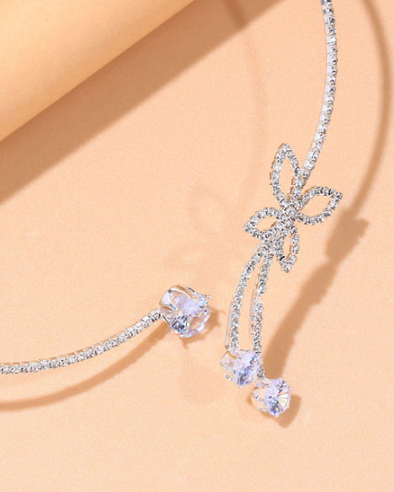 Choker z motyla w jednolitym kolorze