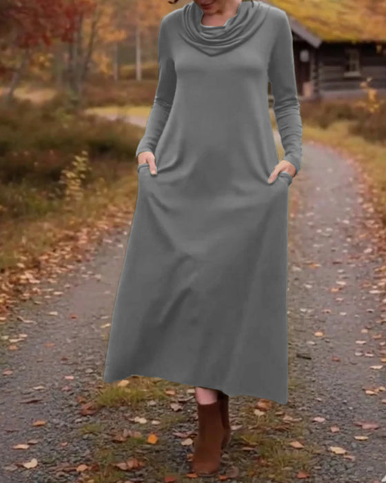 Sukienka casualowa, prosta, jednokolorowa
