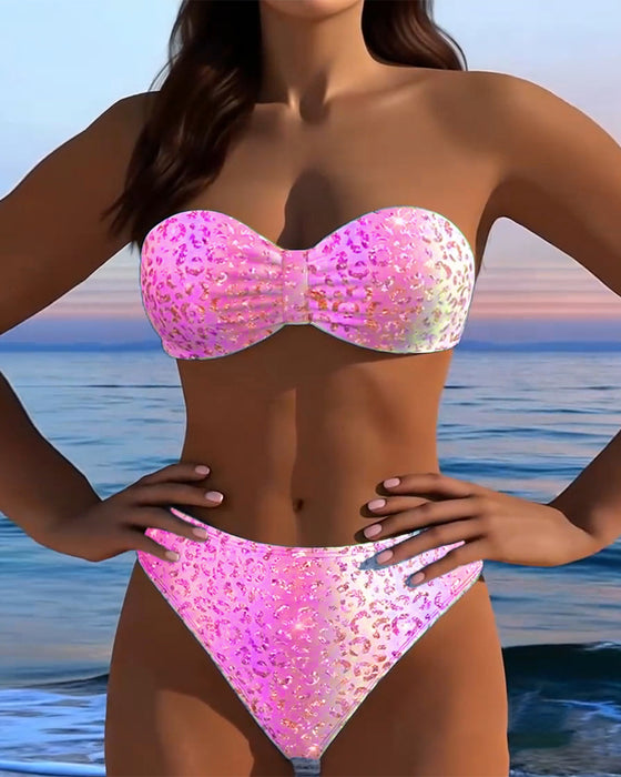 Bikini W Panterkę Bandeau