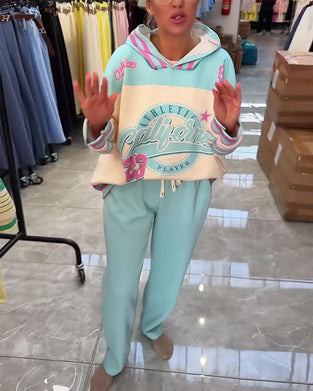 Komplet Wygodny Kolor Blok Sport