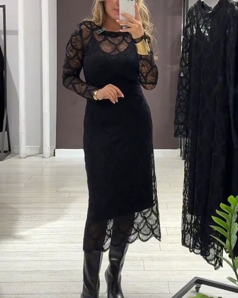 Zestaw Cover Up & Sukienka Cami Koronka