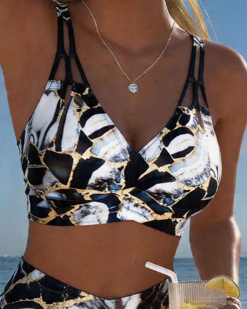 Bikini Pasek Wycięcie Projektantki