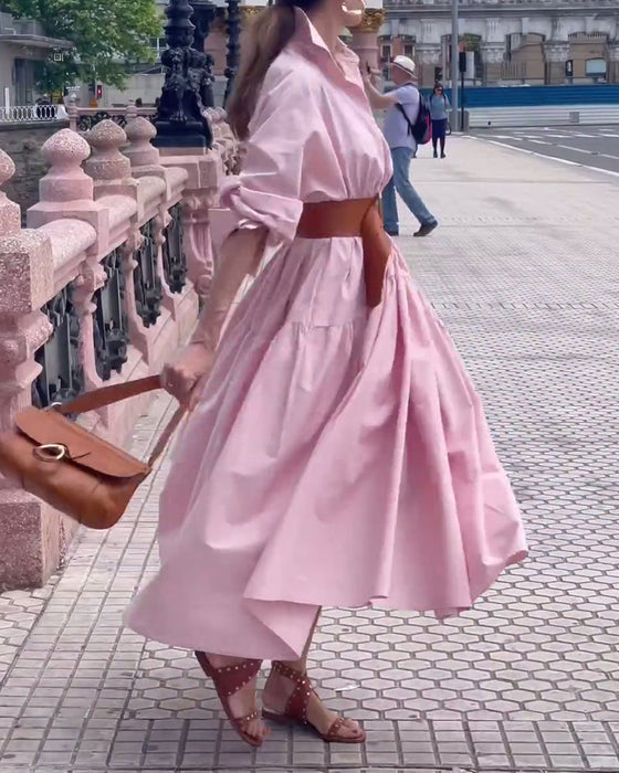 Sukienka w jednolitym kolorze