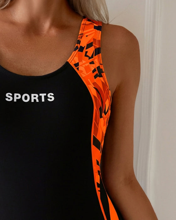 Jednoczęściowy Kostium Kąpielowy Płaski Kąt Kamizelka Sportowa