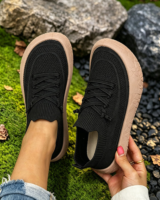 Płaski Chodzić Sneakers Komfort