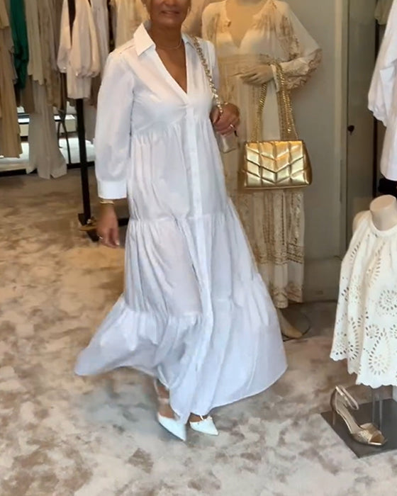 Sukienka zapinana na guziki