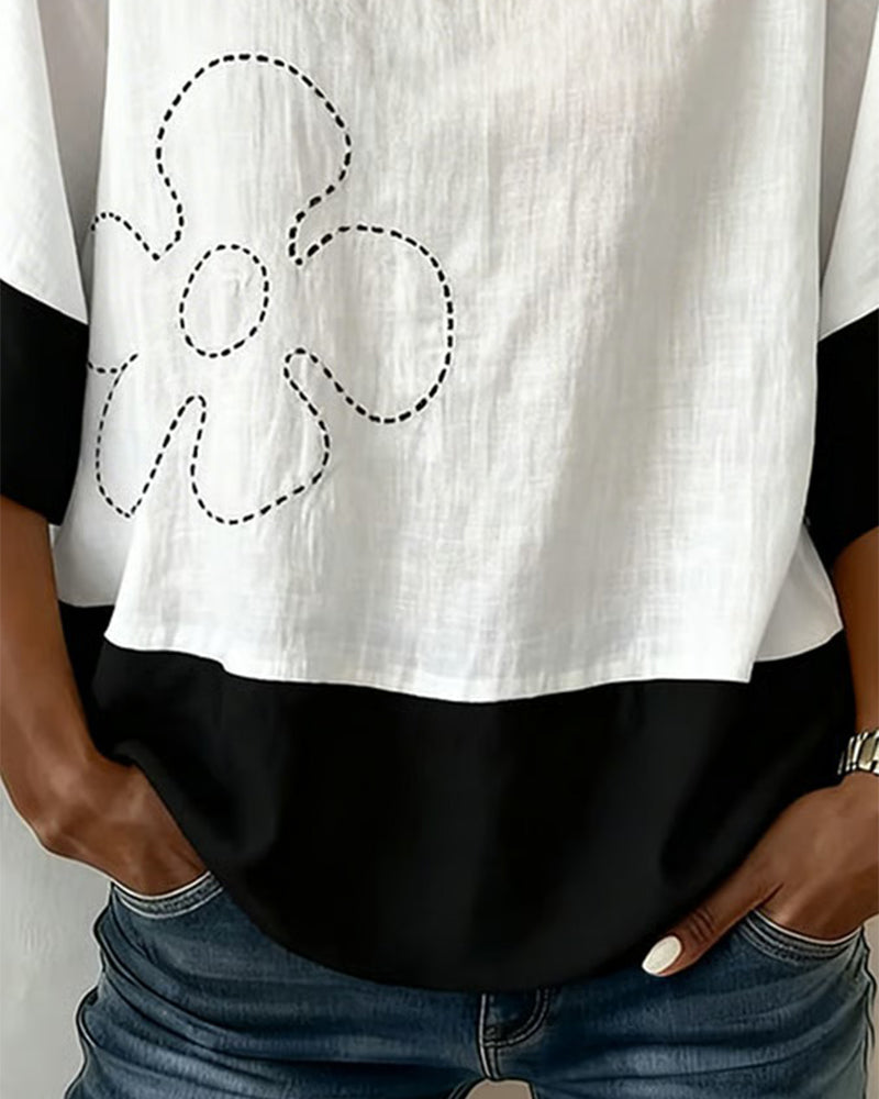 Top Blok Koloru Kwiatowy