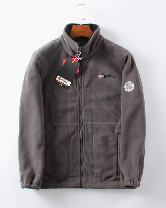 Kurtka Męska Podwójna Warstwa Fleece & 50% RABATU