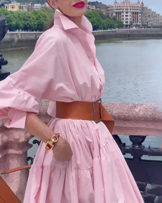 Sukienka w jednolitym kolorze