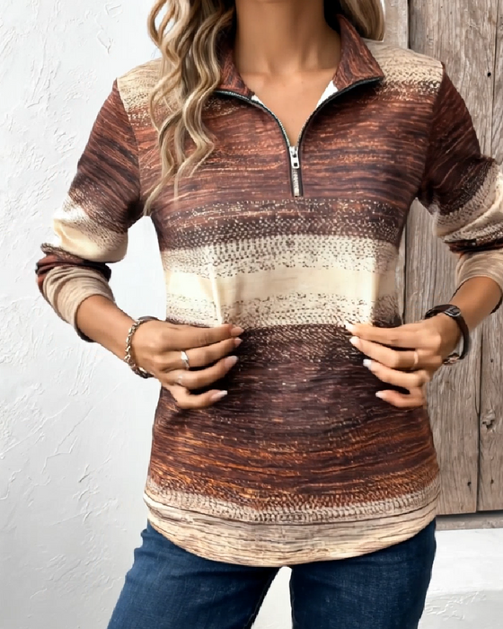 Bluza Stójka Pół-Zamek Gradient