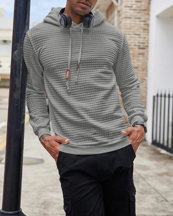 Hoodie Męski Z Kapturem Jednolity