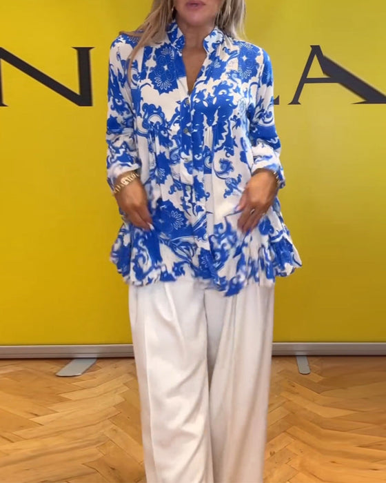 Bluzka z długim rękawem z nadrukiem