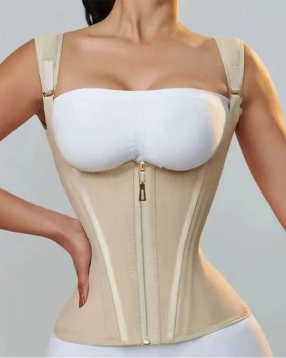 Zapinana na zamek bielizna modelująca piersi