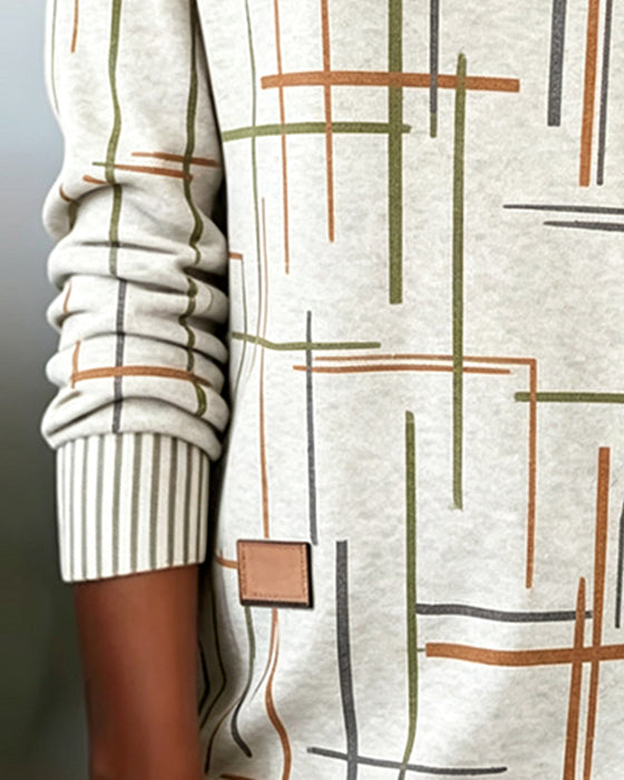 Bluza V-Szyja Linia Rozcięcie