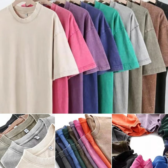 T-Shirt Męski Vintage Luźny