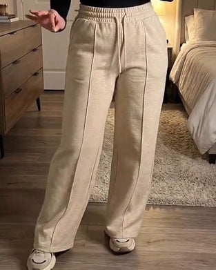 Sweatpants Ściągacz Prosta Noga