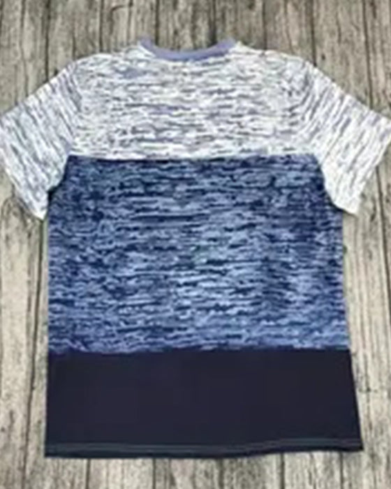 T-shirt Okrągły Dekolt Krótkie Rękawy Kontrastowy Kolor