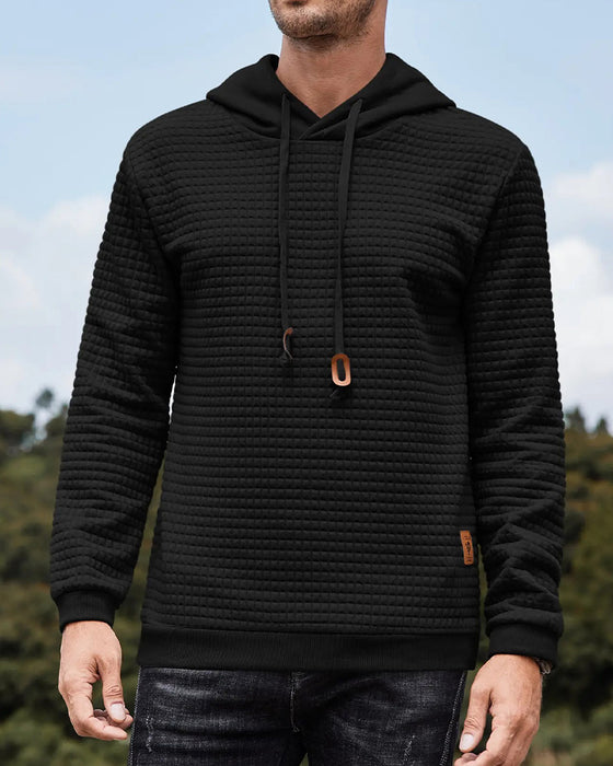 Hoodie Męski Z Kapturem Jednolity