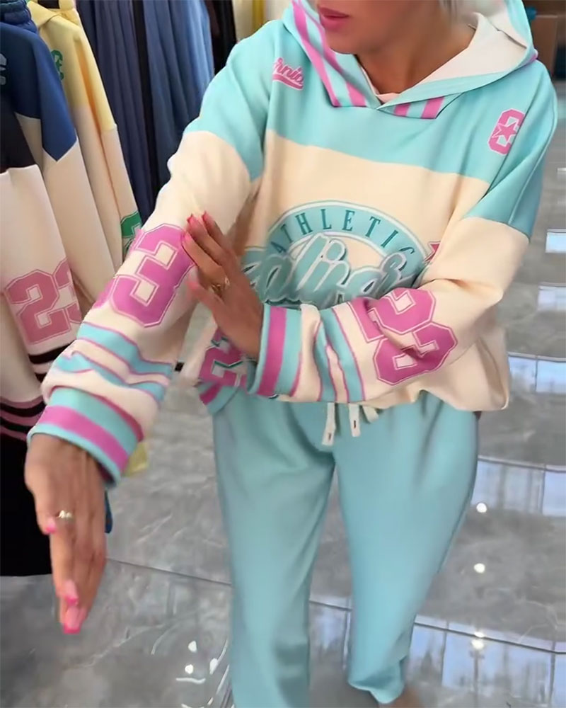 Komplet Wygodny Kolor Blok Sport