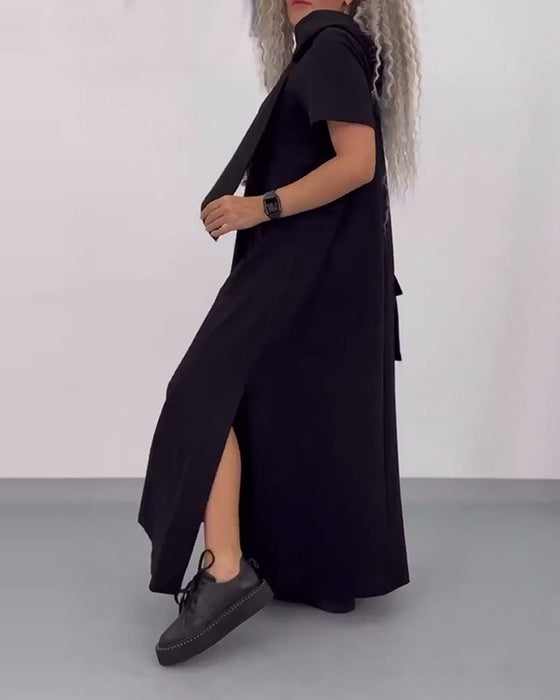 Sukienka Jednokolorowa Bluza Z Kapturem Casual