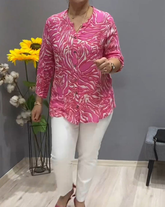 Koszula z długim rękawem i guzikami